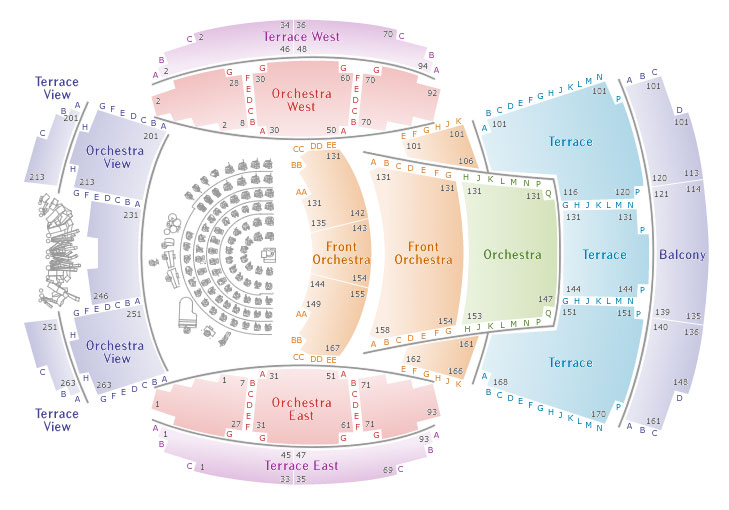 Disney Concert Hall Seating Chart Detailed